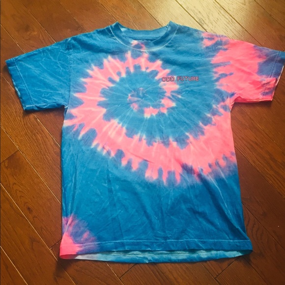 "ODD FUTURE Pro Tour LA" Tie-Dye T-shirt - Picture 6 of 8
